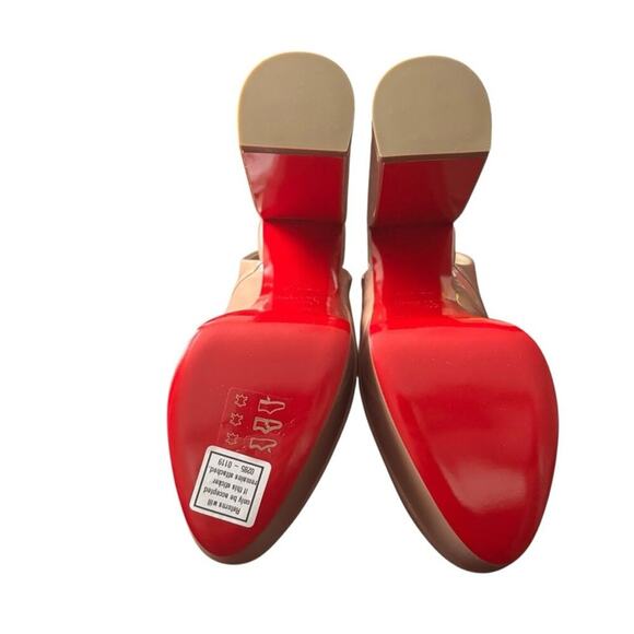 Christian Louboutin Movida Sling 130 Nude Pumps - Size 37.5 - Picture 8 of 14